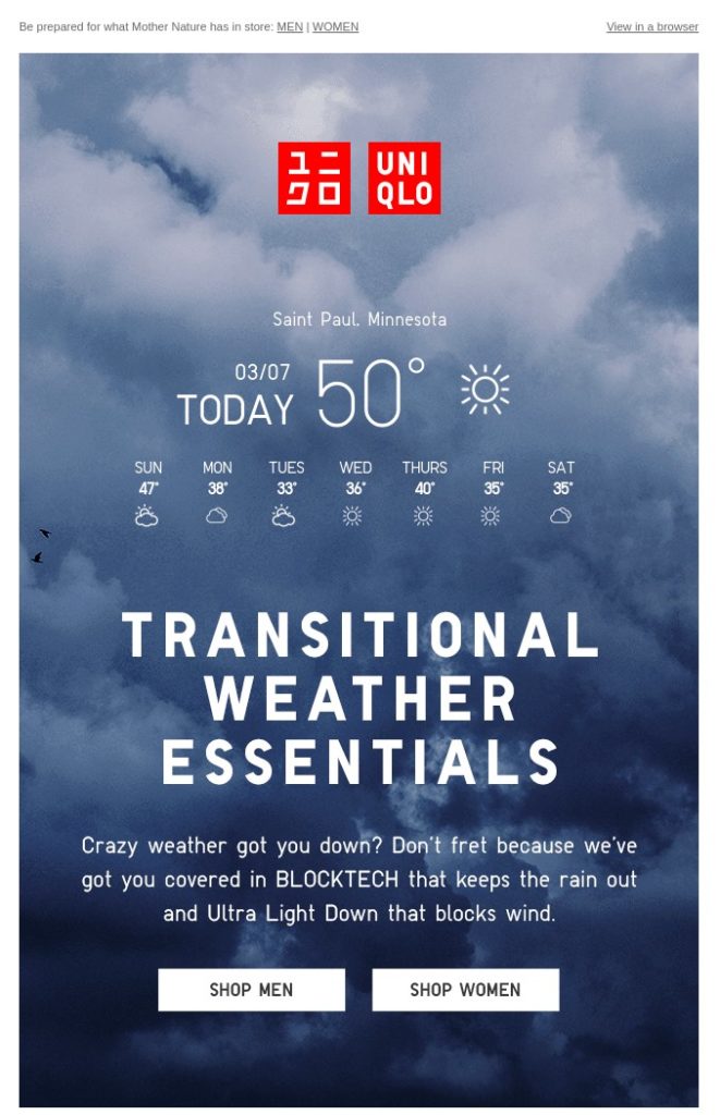 Uniqlo email