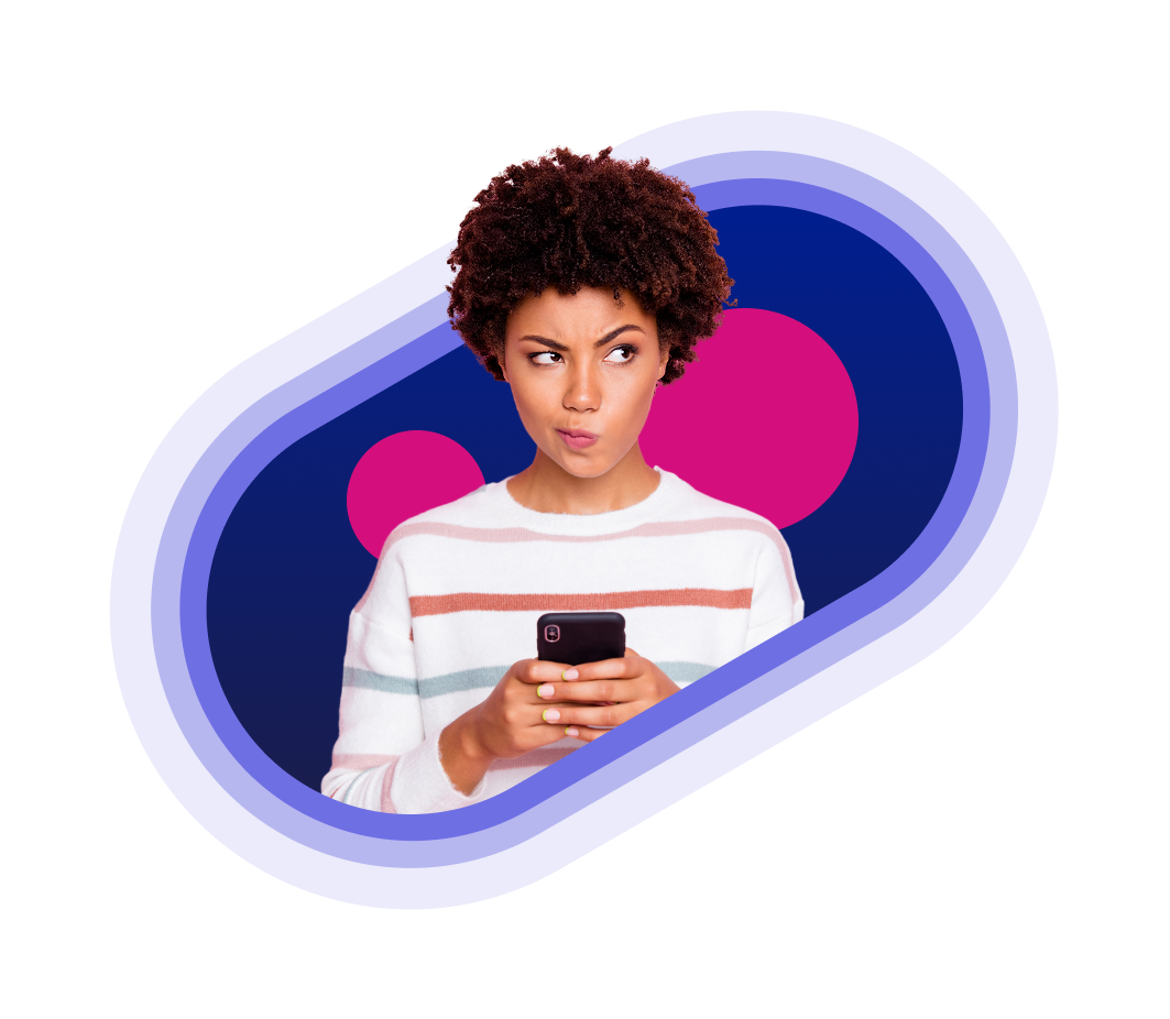 Consumer receiving an SMS
