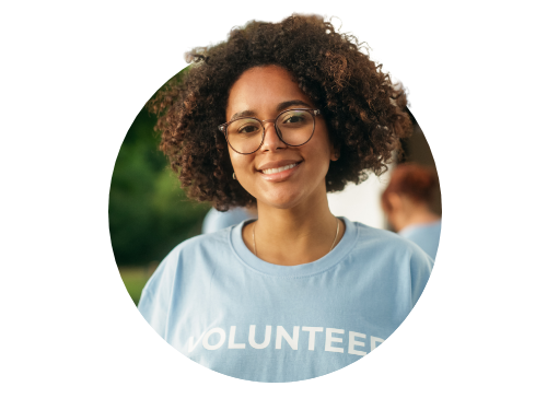 volunteer worker for non-profit marketing