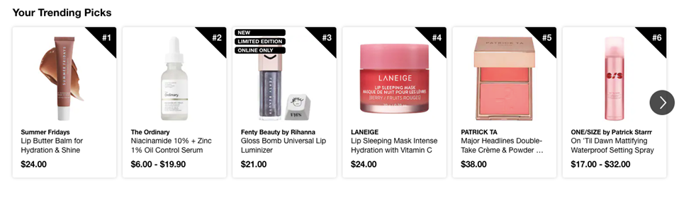 Personalization by Sephora.