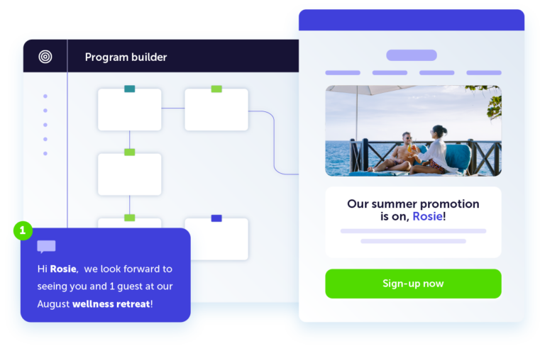 image showing a stylized Dotdigital program builder