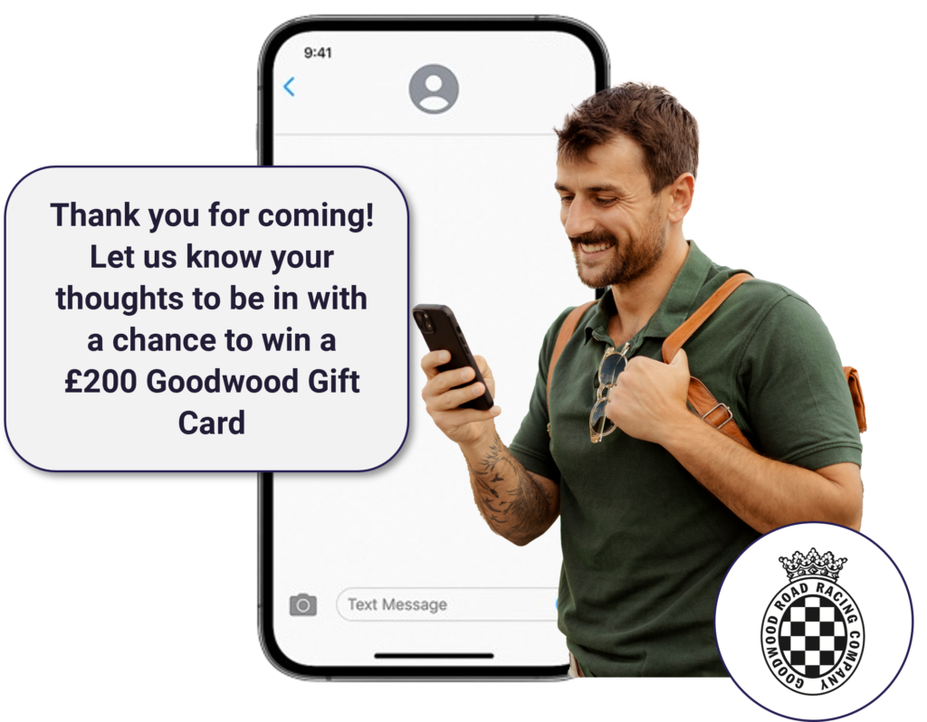 SMS campaign example by Goodwood Events