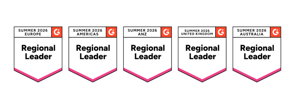 G2 badges showing Dotdigital as a regional leader