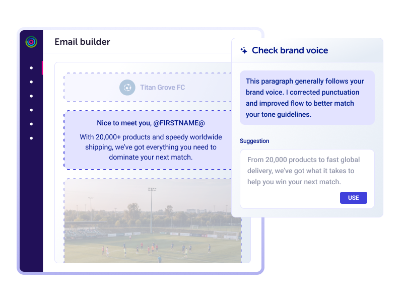 Dotdigital's email builder