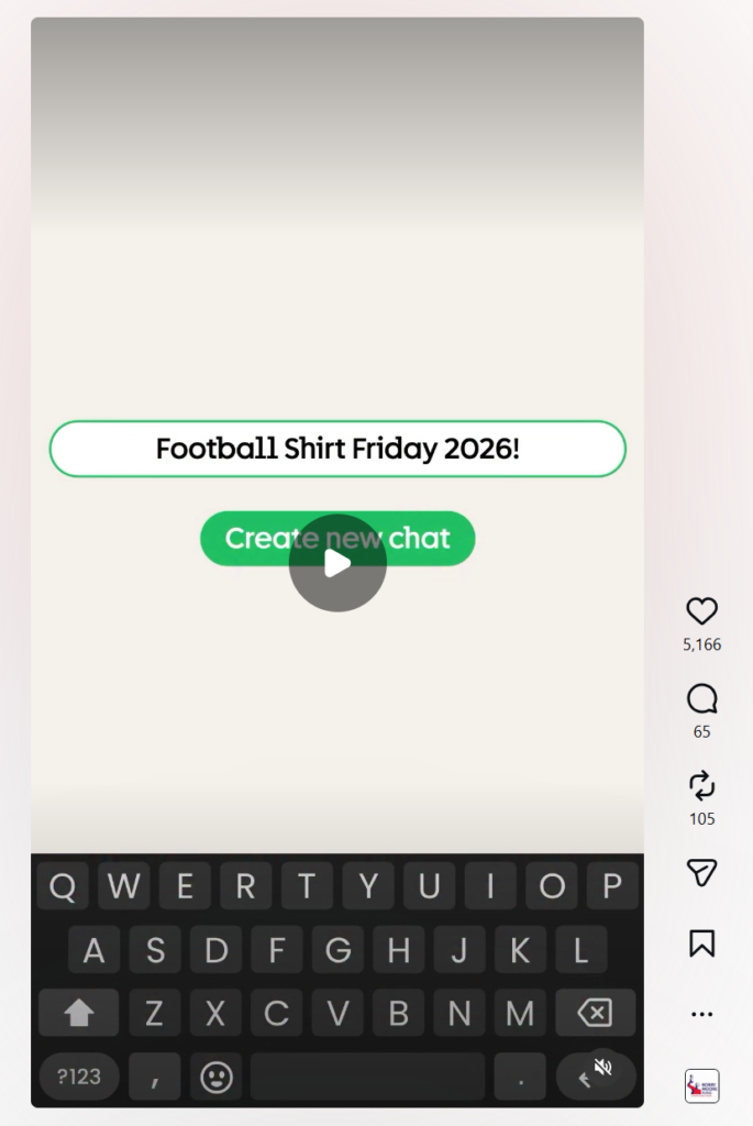 Cancer research football friday chat campaign