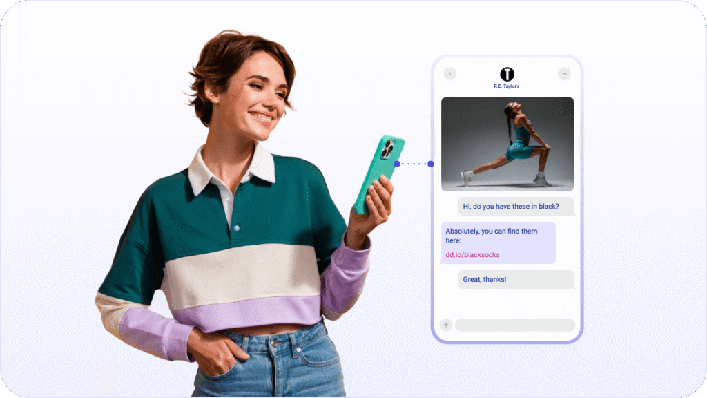 Dotdigital example of two-way SMS
