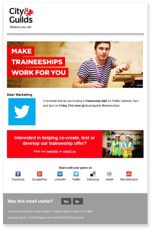 dotdigital for City & Guilds challenge | dotdigital