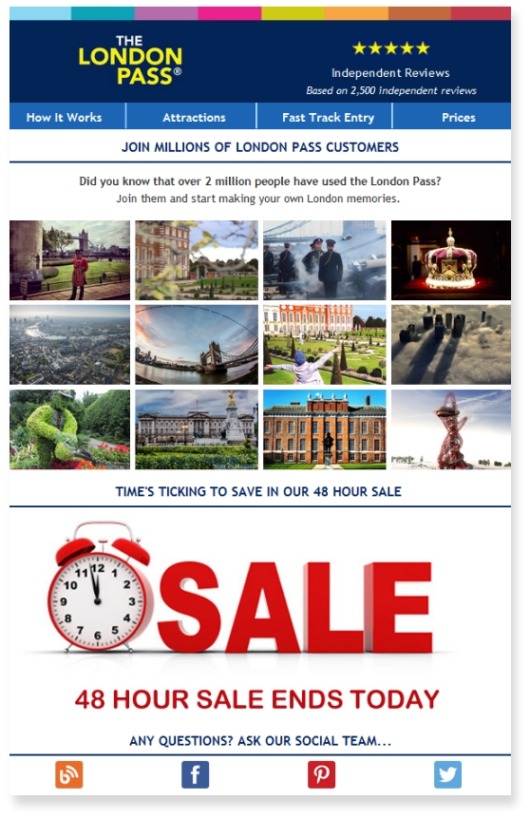 Leisure Pass Case Study Email 5 | dotdigital