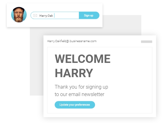 Email marketing subscribe example | dotdigital