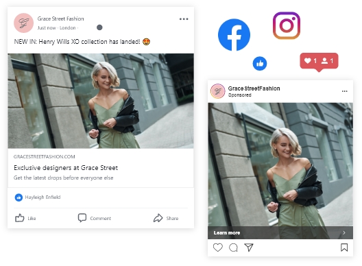dotdigital Retargeting - Facebook and instagram image