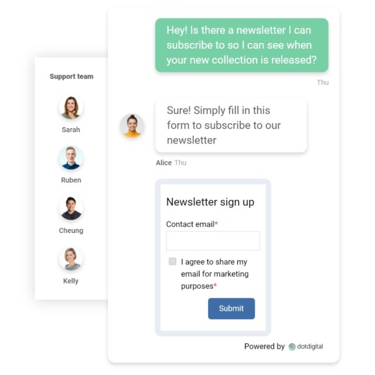 New Features Chat Avatars | dotdigital