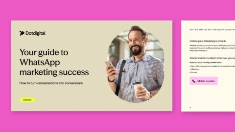 Cover of Dotdigital's WhatsApp marketing playbook