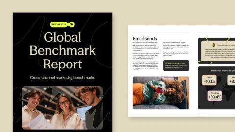 Cover of Dotdigital's Global Benchmark Report